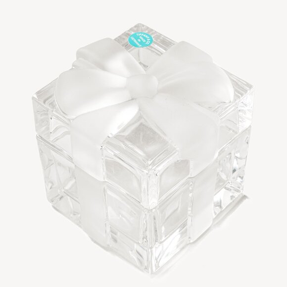 Tiffany & Co. Crystal Trinket Jewelry Bow Wrapped Gift Box - Picture 1 of 4